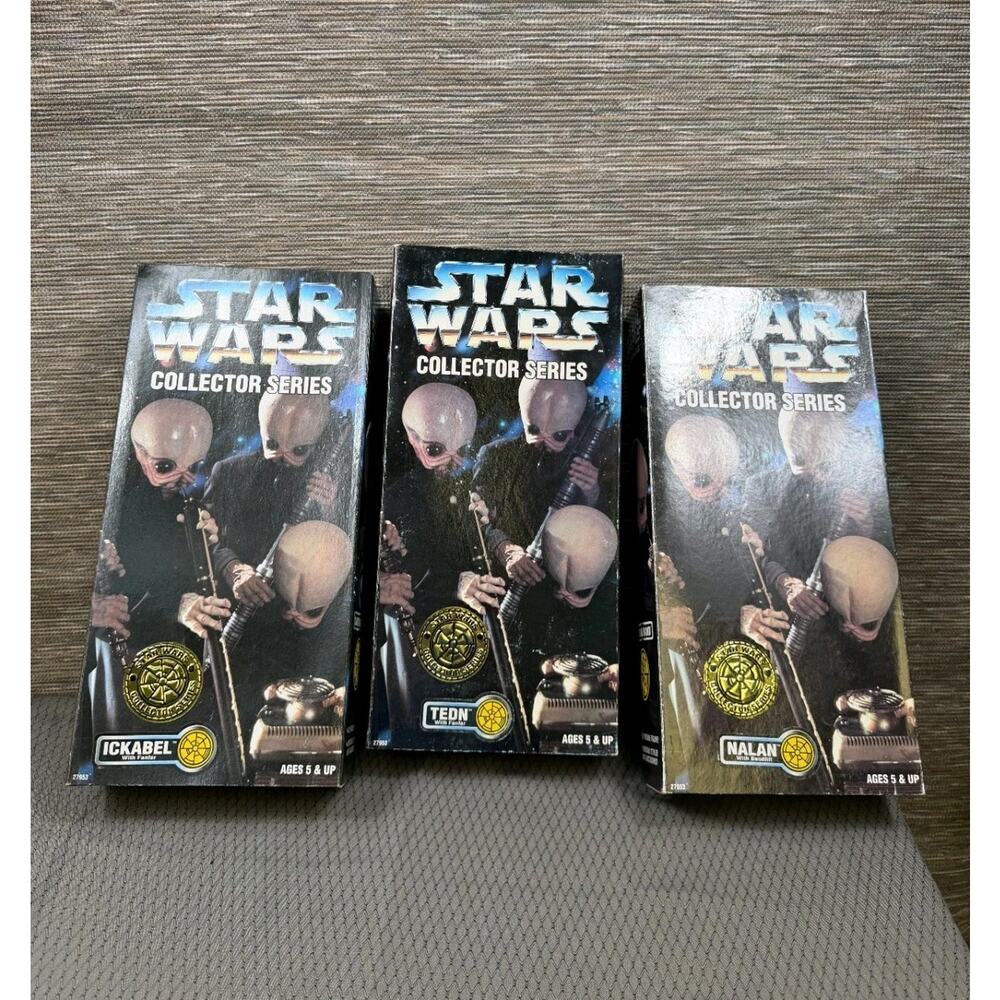 Kenner Star Wars Collector Series Modal Nodes Cantina Band Lot of 3 Sealed 12”